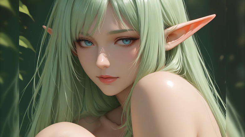 LustRender: Lustrender Pokaz slajdów: Piękna naga głowa elfów Skręć w prawo...