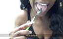 Miss Safiya: Toothbrush spit slave