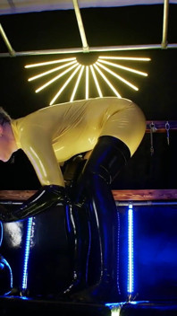 Latex foot fisting