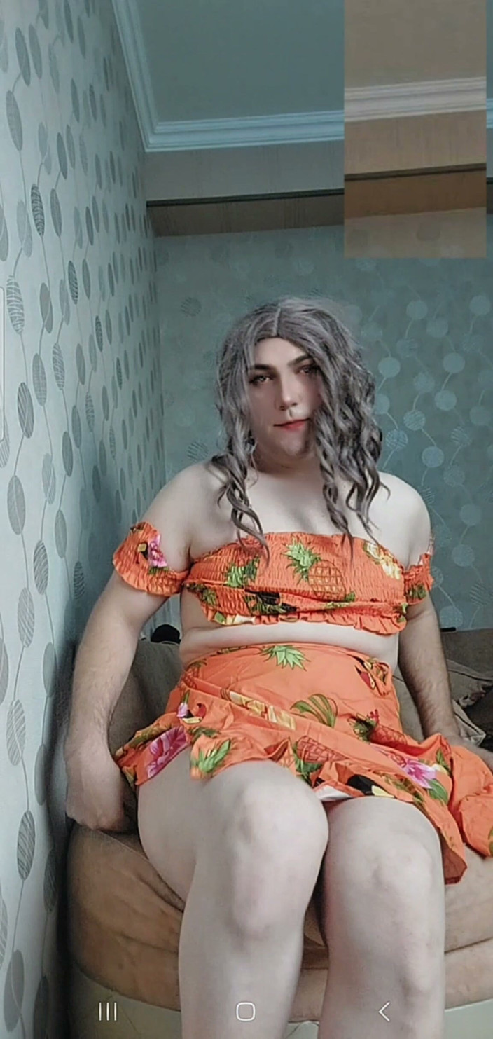 Kitty_Cross: Web kamerası sürtüğü femboy sonunda hayranını boşaltıyor