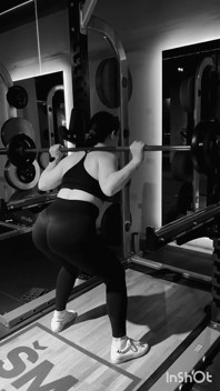Anna Is Training in the Gym
