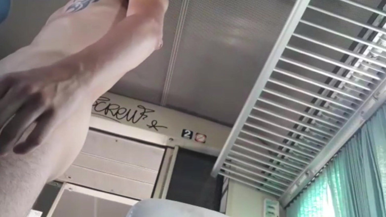 RAW PORN SPY CAM: Fucked raw bg young striaght dude in train