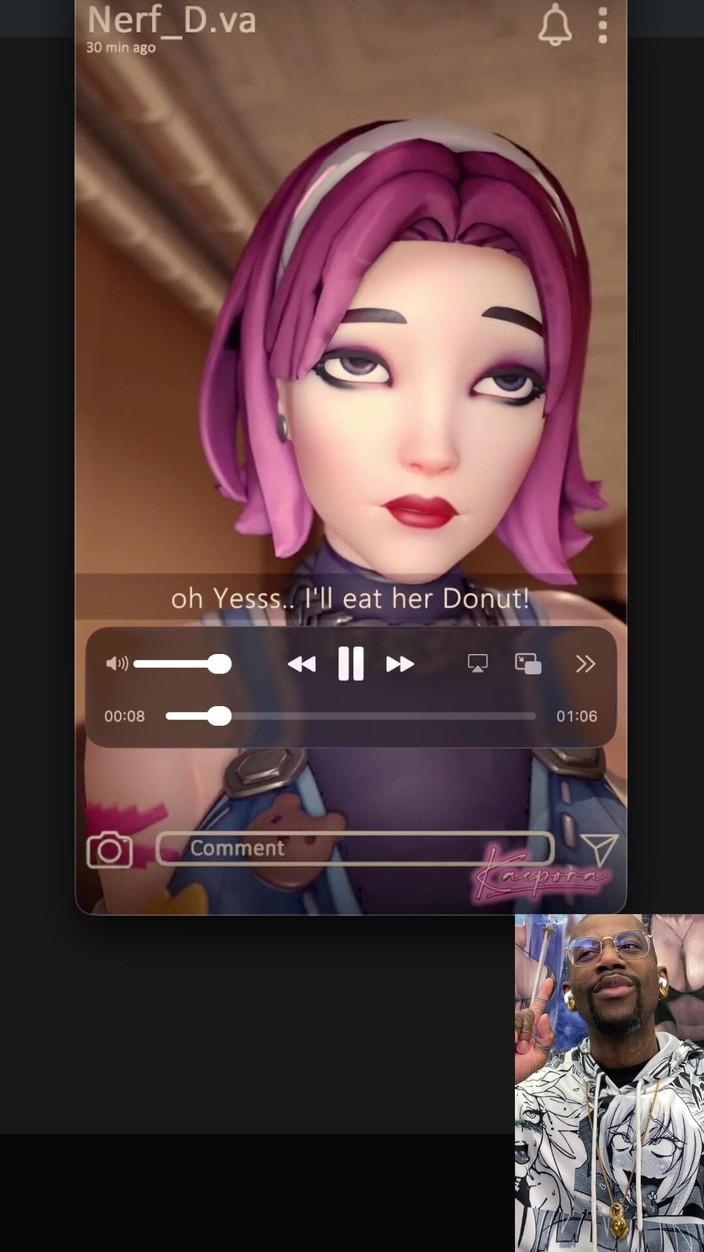 L6RD7BLU3 FUTA: Transgender witwenmacherin anal fickt sombra, transgender gesichtsbesamung, transgender mit großer...