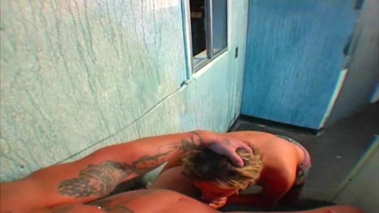 Fuck me Hard: Curvy blonde takes hard anal pounding on the stairs