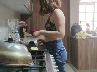 Eliza White: Fucking Friend&#039;s Wife in Kitchen.
