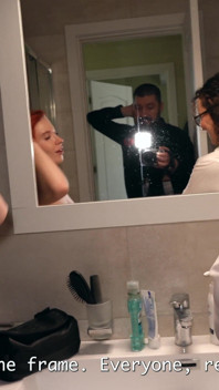 Fiery Crystal White in a Scene After Anal Casting! Hard Public Threesome Fucking in the Shower! Part 2