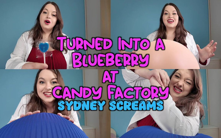 Sydney screams fetish: Turned Into a Blueberry at Candy Factory