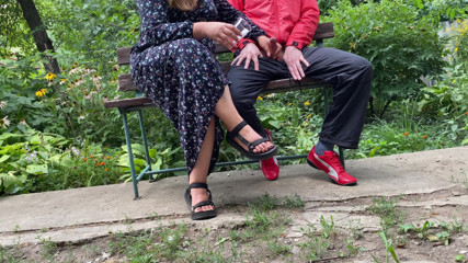 OurFetishLife: Hubby's curvy wife gets cum outdoors