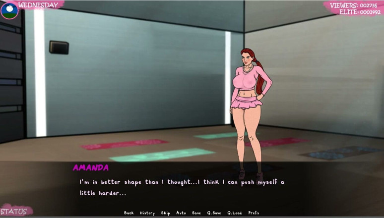 XXX Games Bunk: Sexy cvičení v tělocvičně nahoře bez a odhalování oblečení