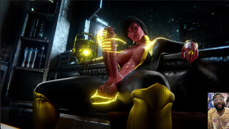 L6RD7BLU3 FUTA: 후타 자지를 빨아주는 큰 자지 엉덩이, 그녀의 큰 후타 자지를 존나게 따먹는 노란색 등불