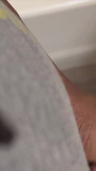 Cum and Lotion in the Bathroom