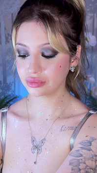Lips Fetish Glitter Gloss Tease with My Plump Lips