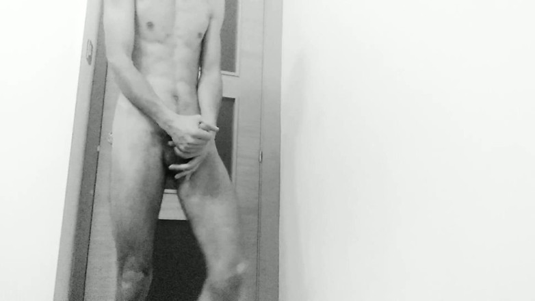Elvissc: Masturbation of This Slim Handsome Boy with Big Cock in...