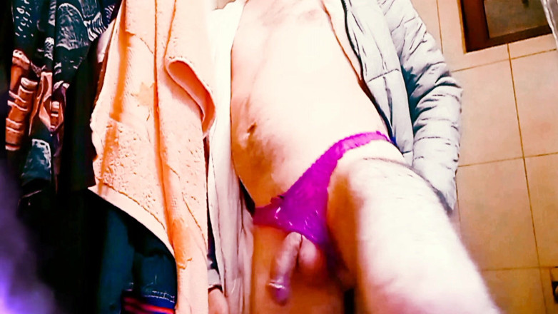 Willy Alexandru Petre: Hot Ass and Dick in Sexy Purple Panties