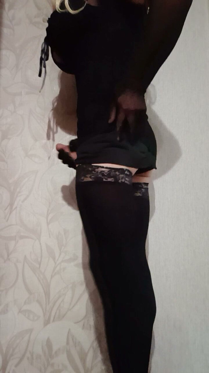 Dasha Navee: Cross in a Short Dress