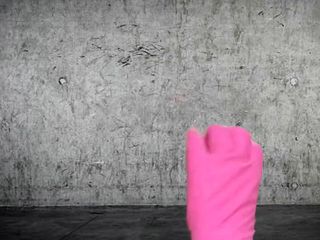 Ari Kajira: Arikajira invisible pink rubber gloves
