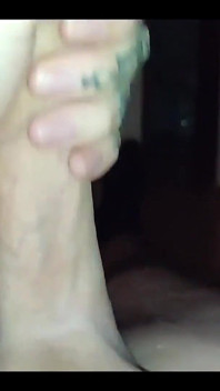 Big White Dick Cum Shot