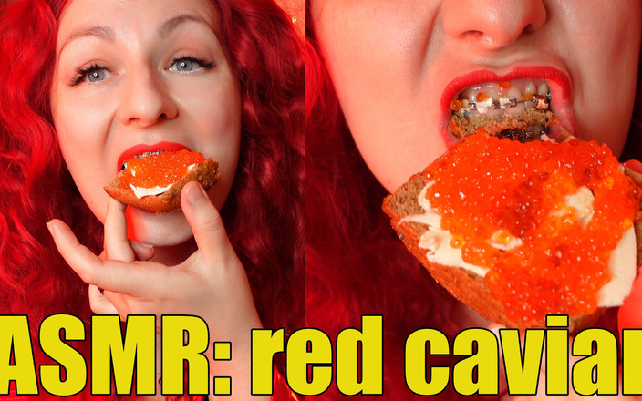 Arya Grander: ASmr mukbang: redcaviar