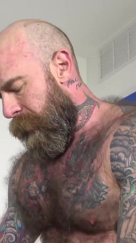 BEARFILMS - Pierced Tony Zucchero banged before cum spraying