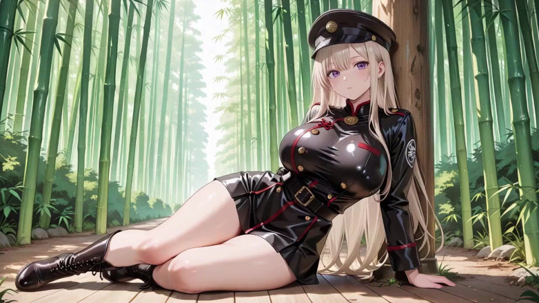 Tay Swift X: Blonde Valkyrie's Undressing Moment, That Great-slit Black Uniform Is Insane!