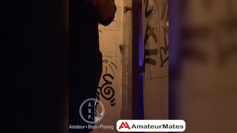 AmateurBoysPissing: Watched While Pissing in the Toilets of a Bar...