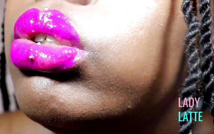 Lady Latte Femdom: Erotische roze lippen Joi