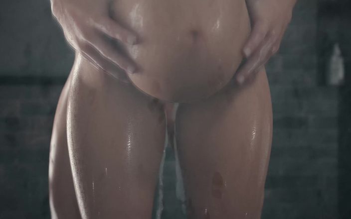 Velvixian 3D: Nyotengu Shower (pregnant Version)