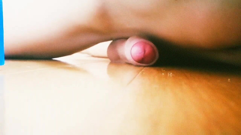 Glassofsperm: Teen boy rubs on the floor