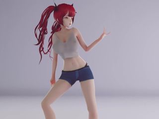 Mmd anime girls: Mmd R-18 Anime Girls Sexy Dancing clip 121