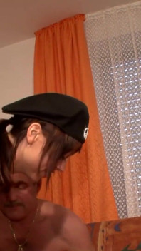 Hot Gina does masturbate while couple fucks infront of her
