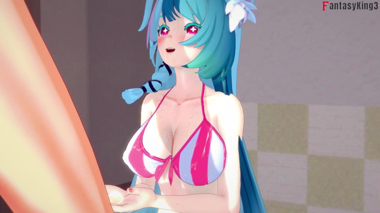 Fantasy king: Mint sex in her bikini - Neverness to everness (NTE)