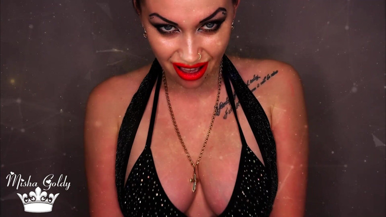 Goddess Misha Goldy: Today I am letting you wank all over my big...