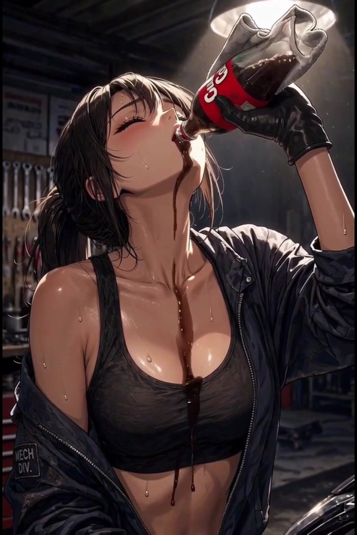Wertstofsamler: Hot Anime Mechanic Works on the Car and Gets Horny...