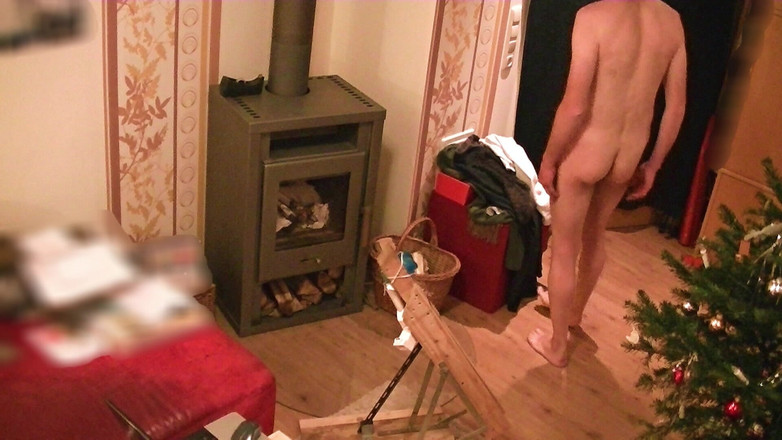 Mark Hannes: De Kerst zaklamp stand neukpartij masturbatie