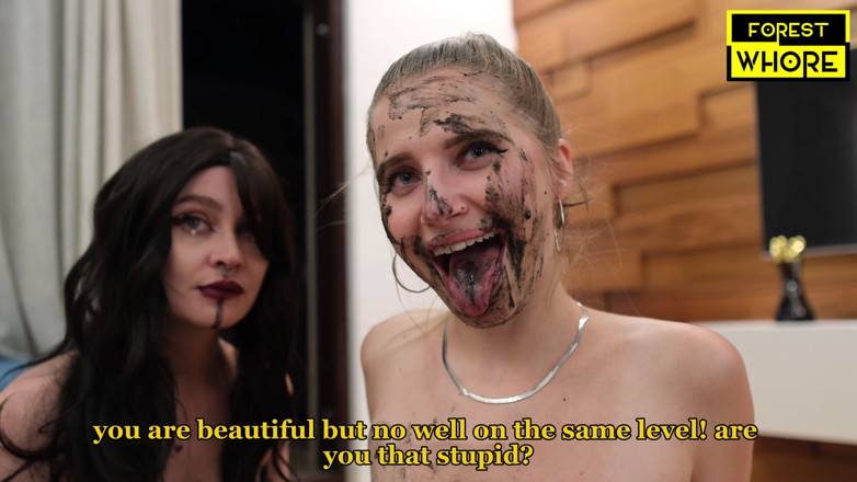 Forest-Whore: Verbal Humiliation of Two Dumb Sluts