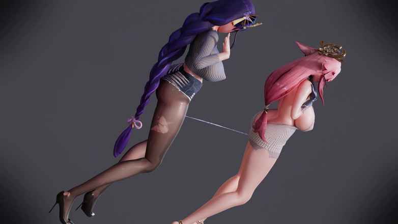 MikuMotion: Bar ve Kamiko çikolatalı kremalı ikili striptiz yapıyor