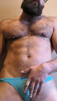 Teasing with My Blue Thong