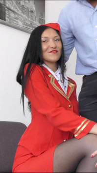 Russian Air Hostess Vanessa Take BBC Fucking