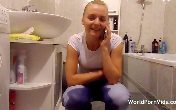 Selected worldwide porn: A Teen Chick Pees in Her Pants While Phone Talking
