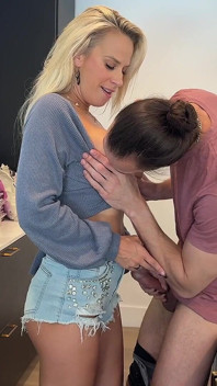 Stepmom Fucks College Plumber While Working