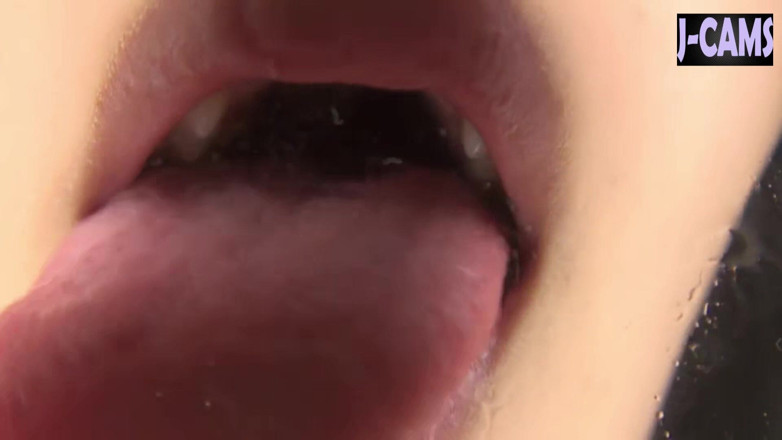 J-Cams: Lidah sunyi meluncur lambat dengan bibir glossy meneteskan godaan murni -...