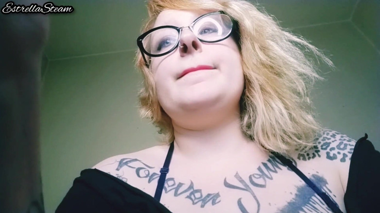 Estrella Steam: Blonde smokes a cigarette NO AUDIO
