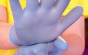 Arya Grander: Asmr Video mit medizinischen Nitrile Handschuhen (arya Grander)