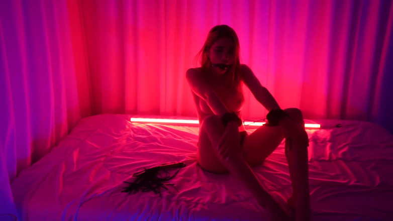 Cipriani: Red light sex. Beautiful girl masturbates satisfying her darkest desires