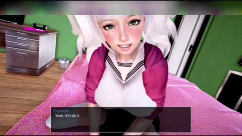 3DXXXTEEN2 Cartoon: First threesome sex. 3D porn cartoon sex
