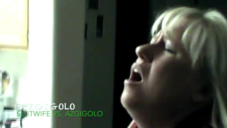 AZGIGOLO: Slut blonde wife vs. Azgigolo