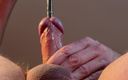 RedBlack: The Member Takes a Metal 10 Mm Dilator Into the Urethra...