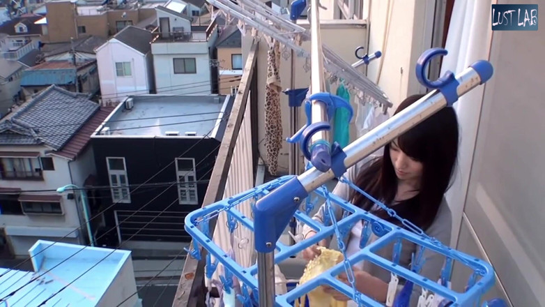 Lust lab: Balcony Laundry Glimpse - a Married Neighbor Noticing His Bold Reaction...