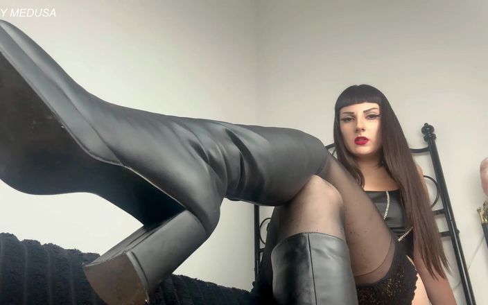 Lady Medusa: Empty Your Bank Account for My Leather Boots - Findom