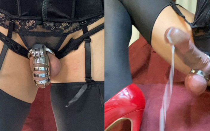 Coral Blue: Sissy v kleci vytáčí tvrdého ptáka